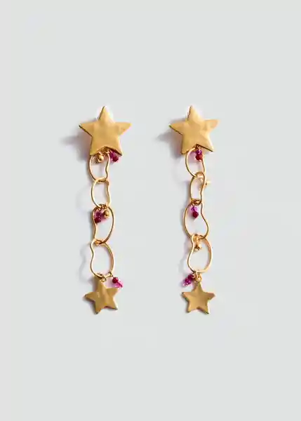 Pendientes Estrella Oro Talla 99 Mujer Mango