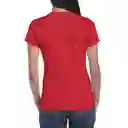 Gildan Camiseta Entallada Rojo Talla XL