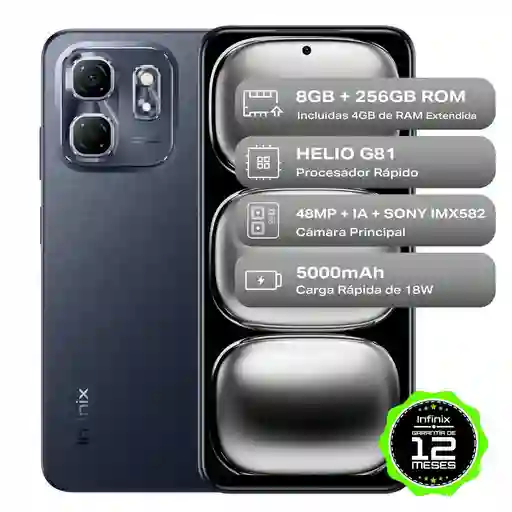 Celular Infinix Hot 50i 256 Gb 4 Gb Ram Negro