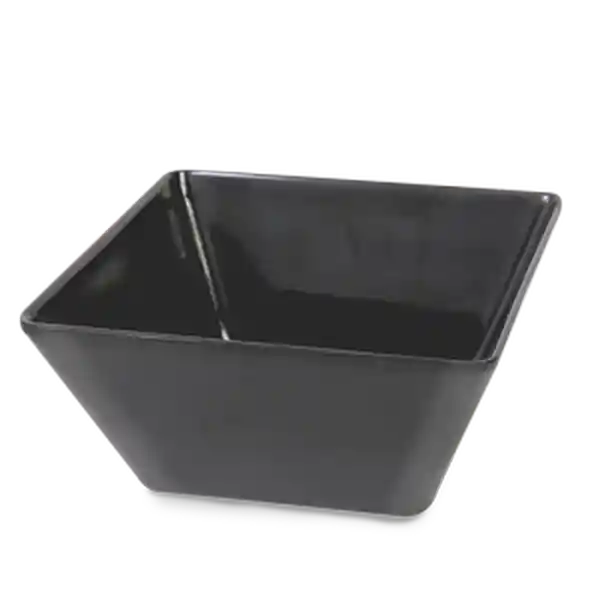 Aro Bowl Melamina Cuadrado Negro 30 x 15 cm