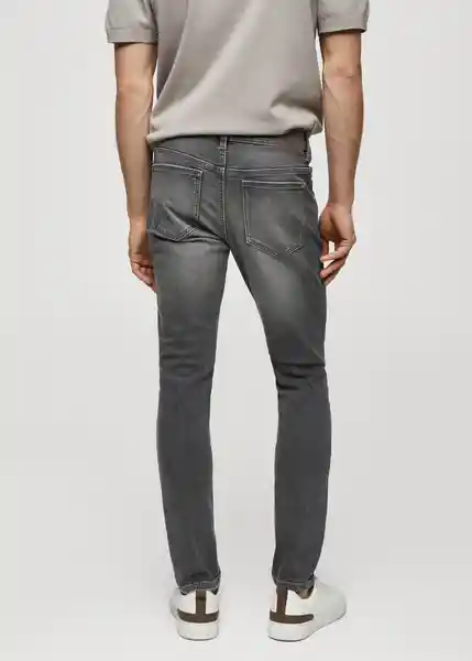 Jean Judein Tejano Gris Talla 38 Hombre Mango