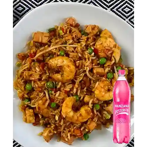 Combo Arroz Para 4 Personas + Postobón Manzana 1.5 L