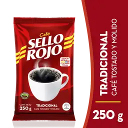 Sello Rojo Café Tradicional Tostado y Molido