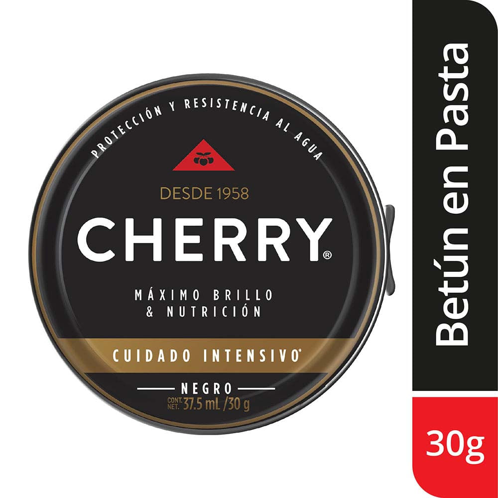 Cherry Betún en Pasta Color Negro 30 g