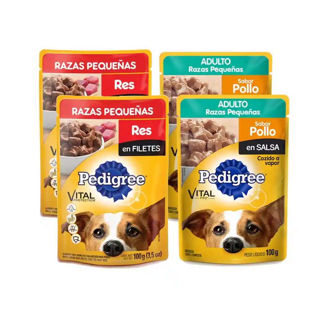 Pedigree Alimento Húmedo para Perros Adultos Raza Pequeña