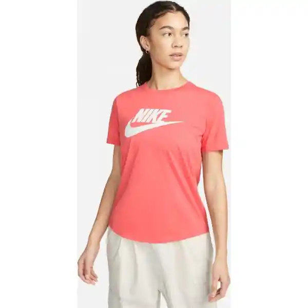 Nike Camiseta Tee Essntl Icn Ftra Para Mujer Naranja Talla M