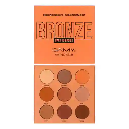 Paleta Sombras Ojos Bronze Samy