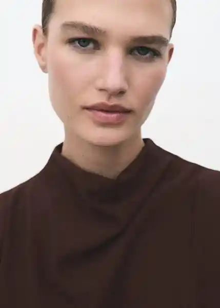 Vestido Caro Chocolate Talla XL Mujer Mango