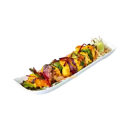 Paneer/queso Shashlik Tikka