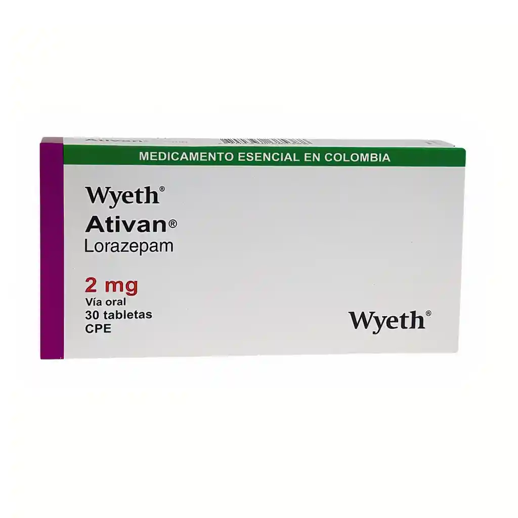 Ativan 2Mg Cjx30Tab Wye