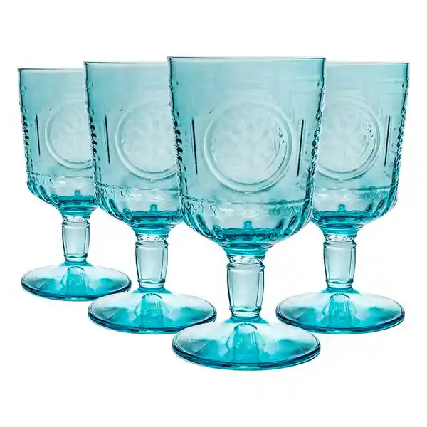 Bormioli Rocco Set Copas Calice Romantic Azul 320 mL