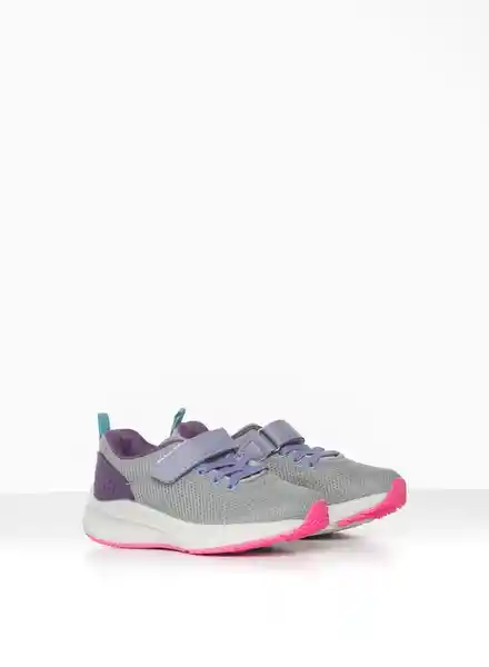 Bronzini Active Tenis Para Niña Color Gris / Morado Talla 26