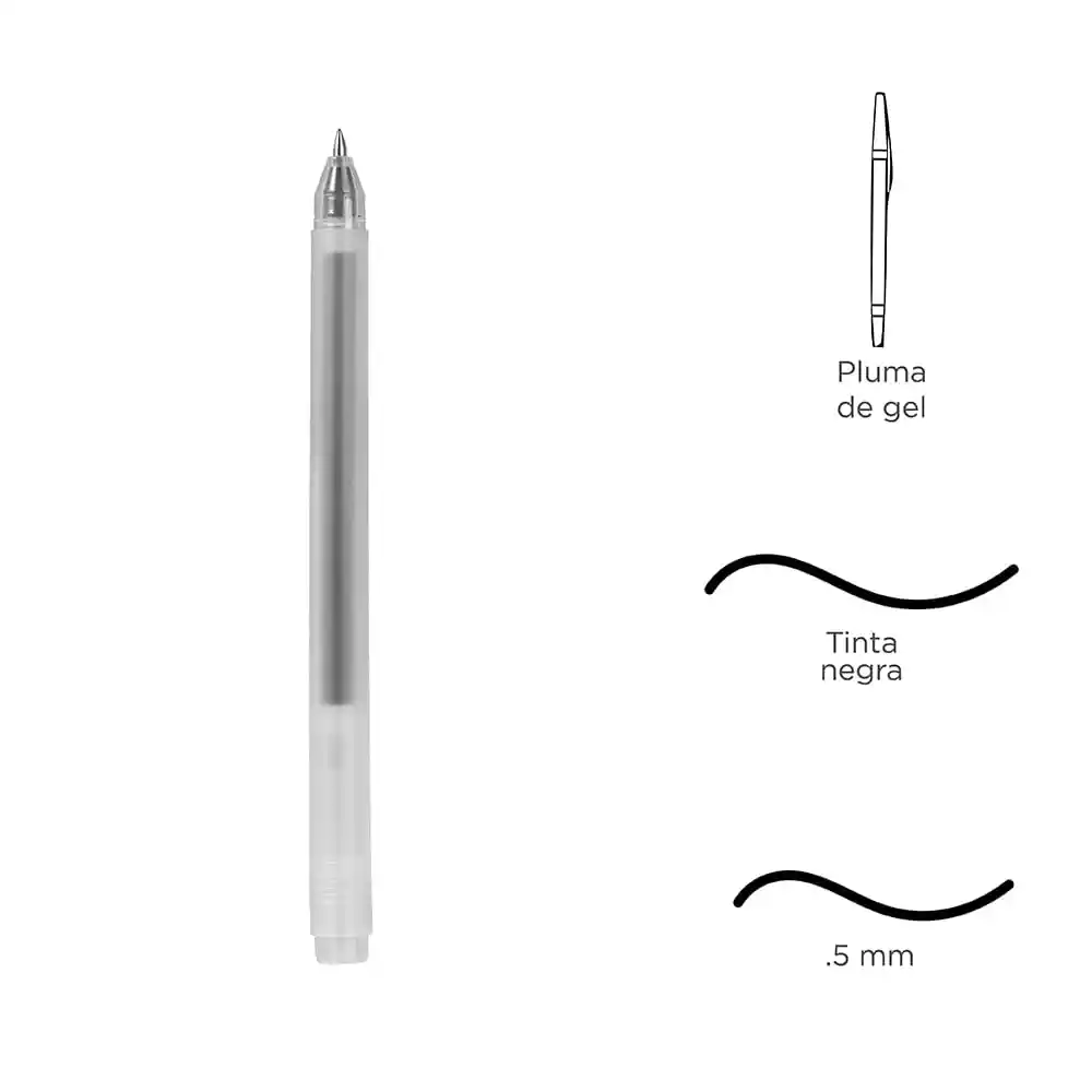 Miniso Bolígrafo Rollerball Negro 0.5 mm
