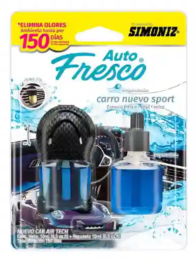 Ambientador Air Tech Carro Nuevo Sp Simoniz 208904
