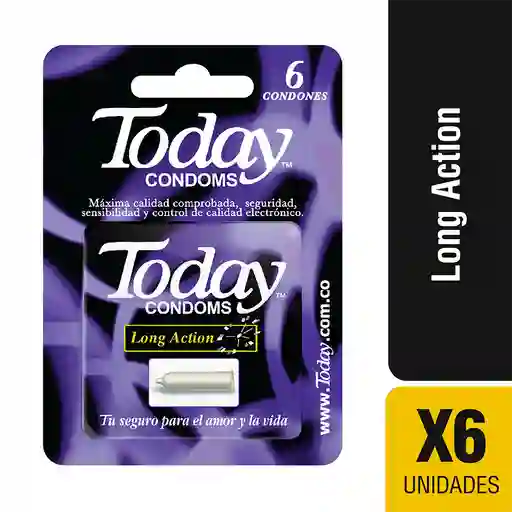 Today Condoms Long Action x6 und