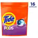 Detergente en Cápsulas Tide Pods Ropa Blanca de Color 16 Und