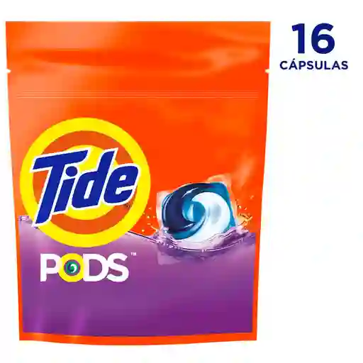 Detergente en Cápsulas Tide Pods Ropa Blanca de Color 16 Und