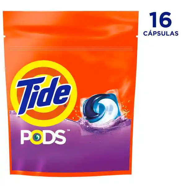 Detergente en Cápsulas Tide Pods Ropa Blanca de Color 16 Und