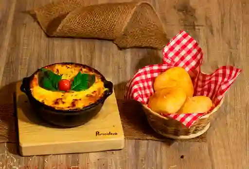 Lasaña de Pollo con Champiñón y Jamón
