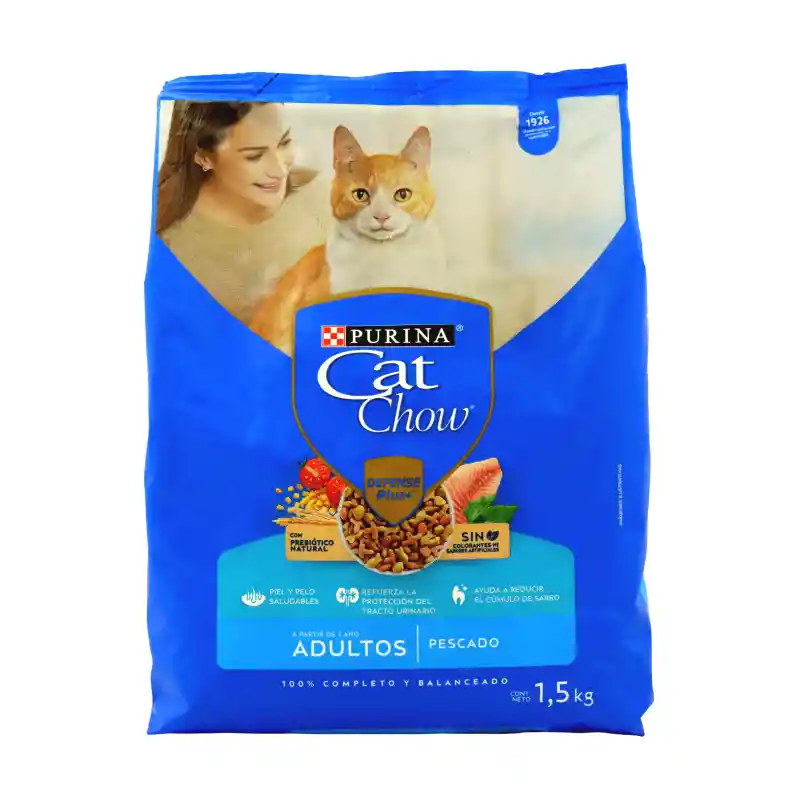 Comida para gatos Purina Cat Chow adulto pescado x 1,5kg