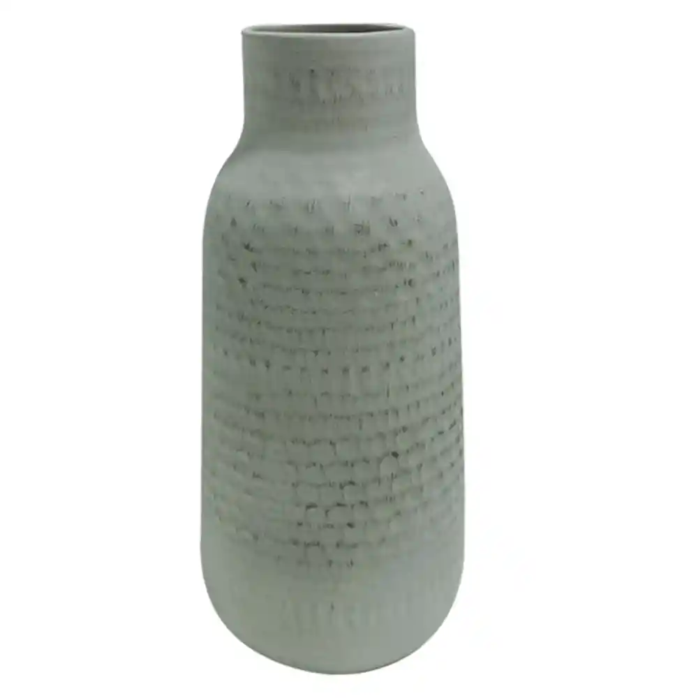 Marres Jarrón Martillado Gris Grande 34 X 15.5 Cm