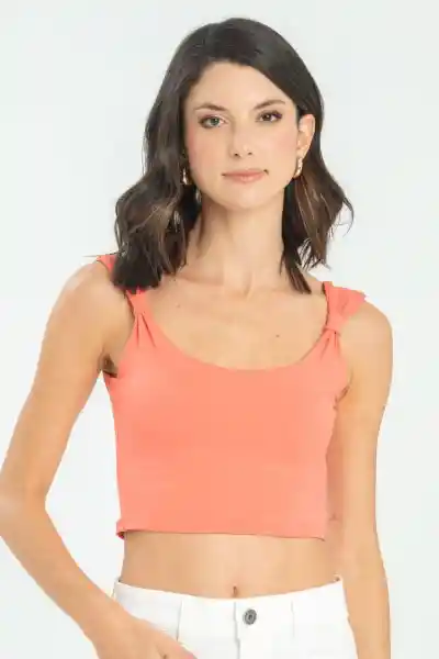 Top Lawren Color Naranja Persian Talla XS Ragged