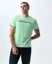 Camiseta Hombre Verde Talla M 841G000_VER130117 Americanino