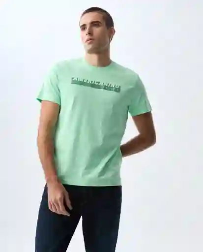 Camiseta Hombre Verde Talla M 841G000_VER130117 Americanino