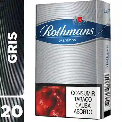 Cigarrillo Rothmans Gris 20's