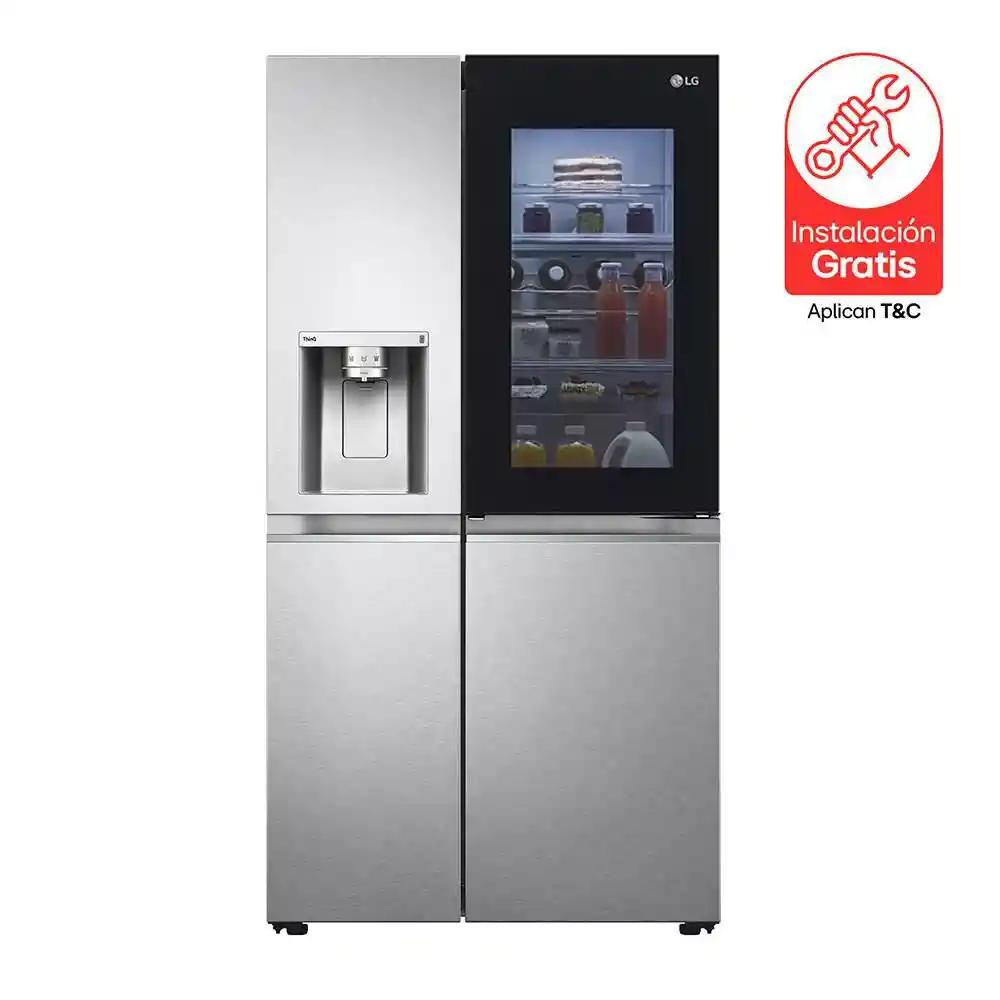 Nevecon Lg Side By Side Instaview Gs66sxtc.amccclm Gris