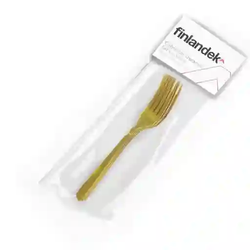 Set X 4 Tenedor Dorado Finlandek Sin Ref