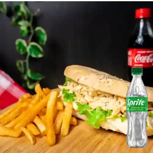 Combo Sandwich Pollo Al Horno + Sprite Original 400ml