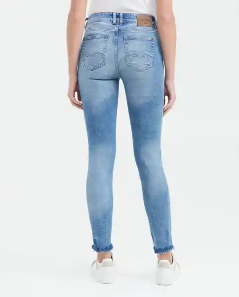 Jean High Rise Cosmo Claro Azul Cristalino Claro 6 Chevignon