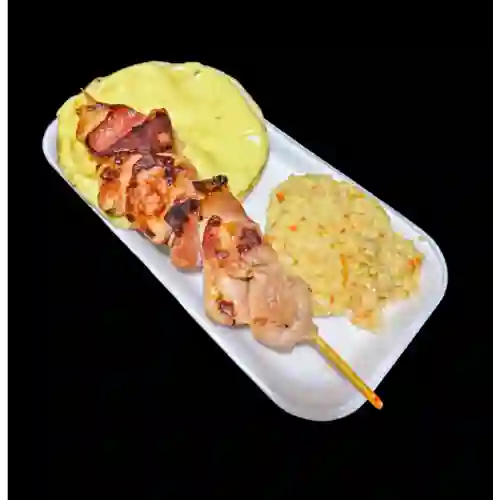 Chuzo de Pollo y Tocineta