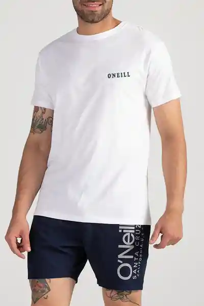 ONeill Camiseta Slim Fit Shaved Ice Masculino Blanco L