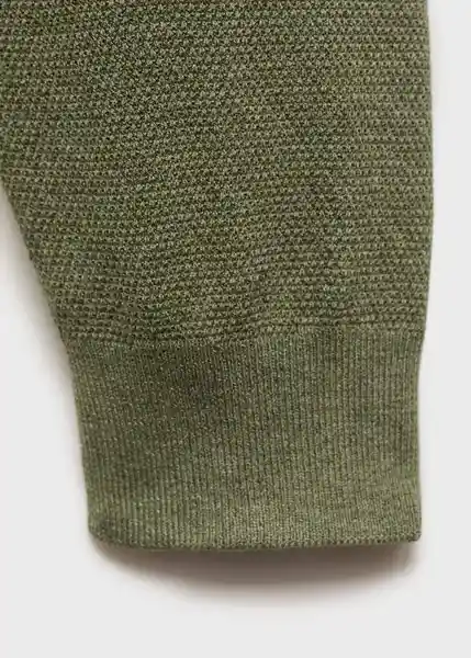 Jersey Avena Verde Talla L Hombre Mango