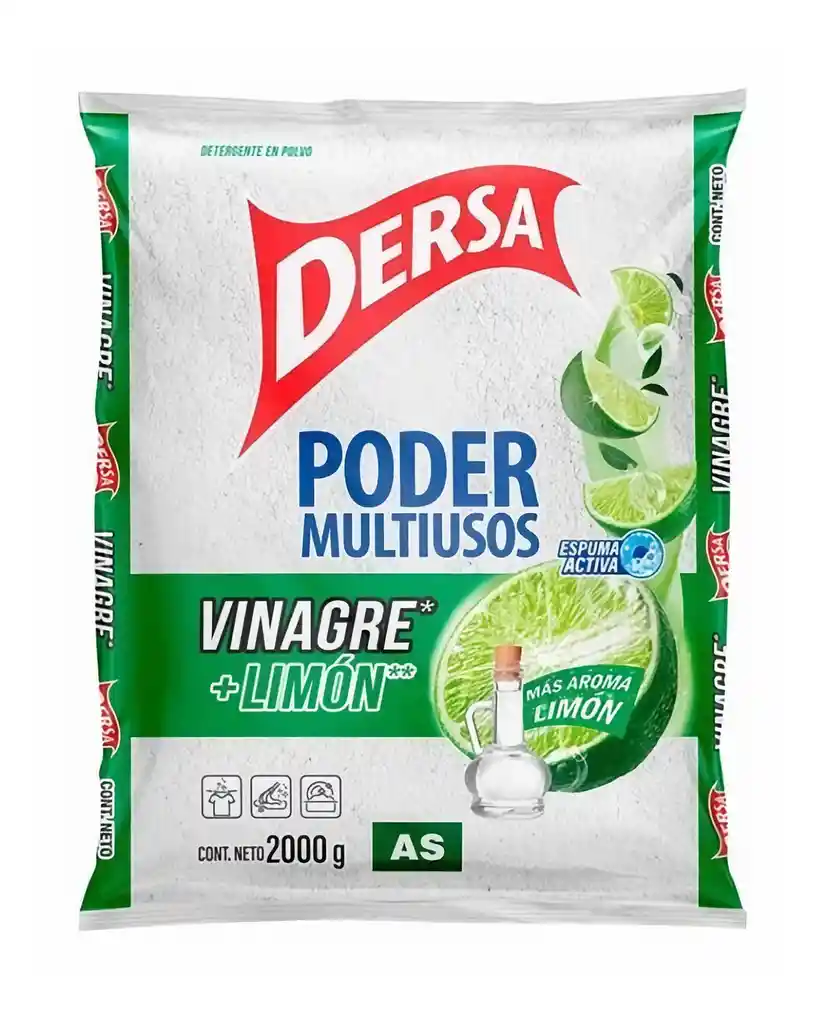 Dersa Detergente en Polvo con Vinagre + Limón