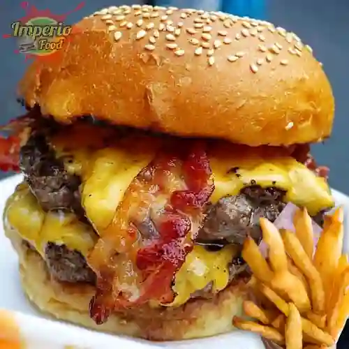 Combo hamburguesa tocicheddar doble res