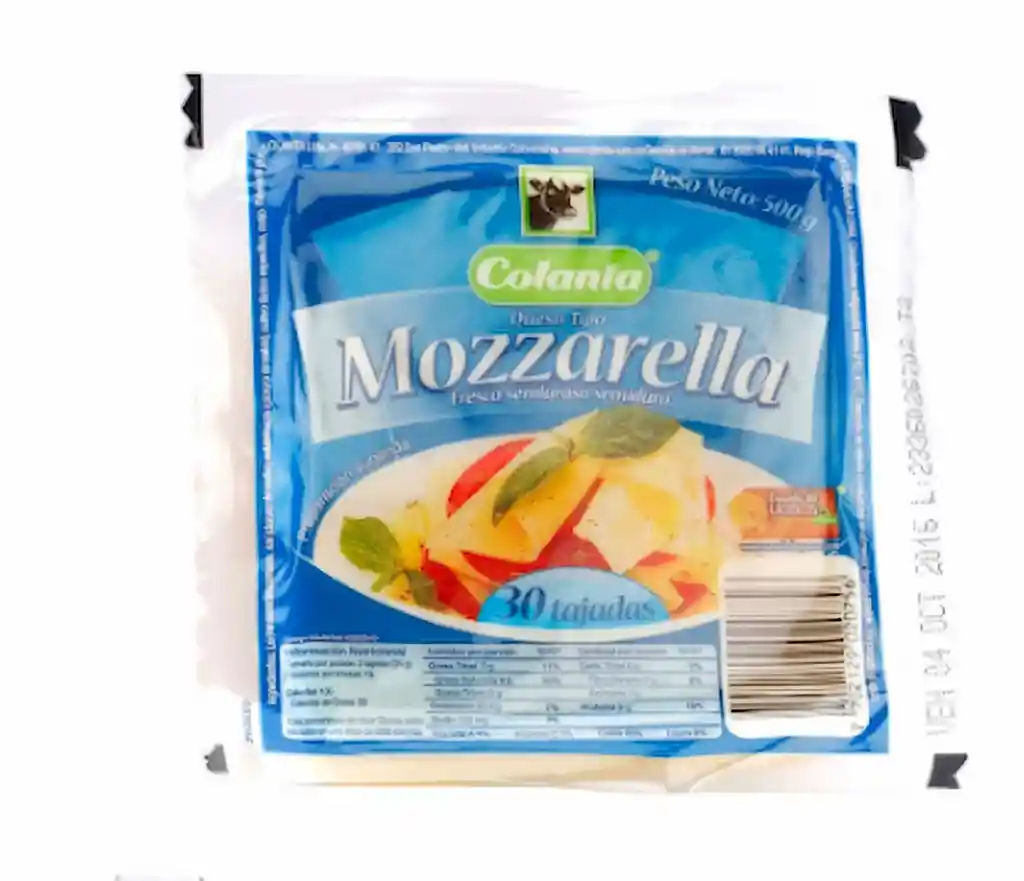 Colanta Queso Mozzarela Tajado