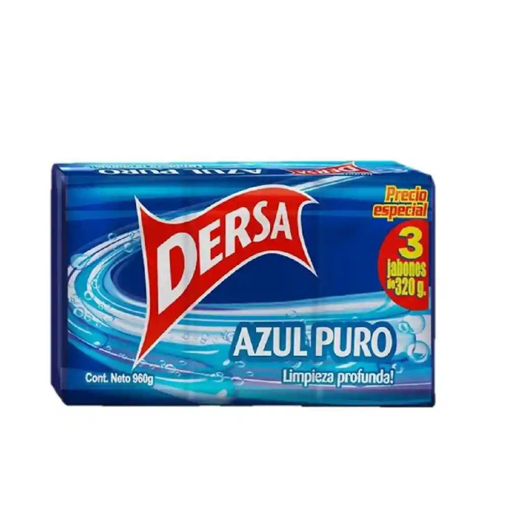 Jabón Dersa Azul Puro Tripack Dersa