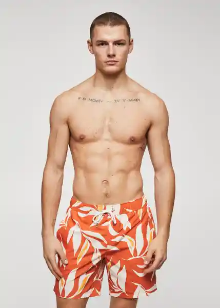 Traje del Bañador Pau Naranja Talla M Hombre Mango