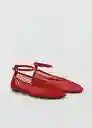 Zapatos Fiora Rojo Talla 40 Mujer Mango