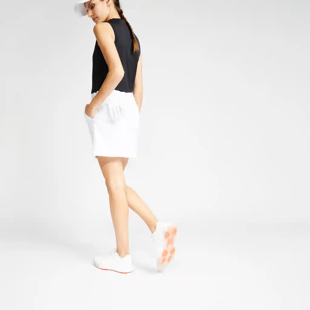 Falda de Golf Para Mujer - Inesis 900 Blanco