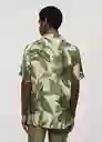 Camisa Mauiv Verde Talla XL Hombre Mango
