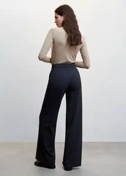 Pantalón Annie Navy Talla 34 Mujer Mango