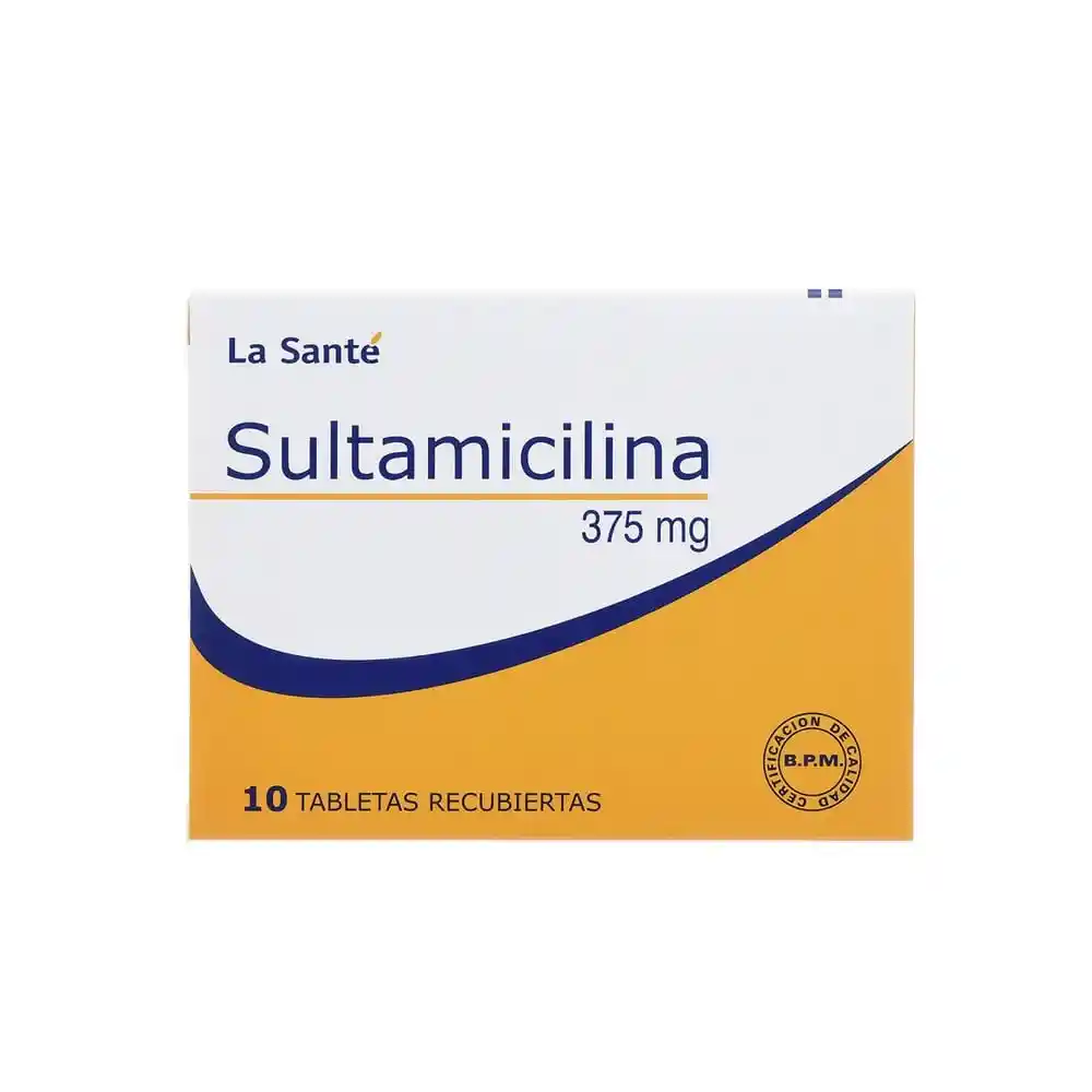 Sultamicilina 375mg Tab Rec Caja X 10 Mk