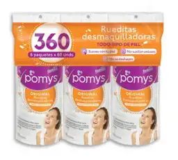 Pomys Rueditas desmaquilladoras de Algodón Extra Suave 6 paquetes