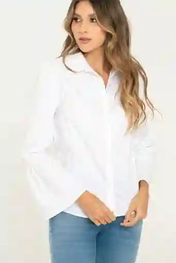 Camisa Popelina Manga Campana