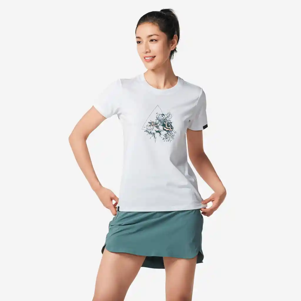 Falda-short de Senderismo Montaña Mujer - Mh500 - Azul Marino