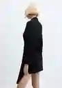 Vestido Pleaty Negro Talla XS Mujer Mango